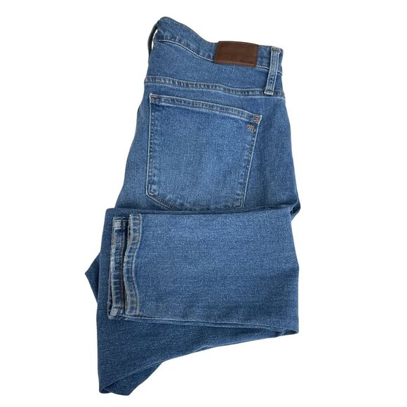 Madewell 10" High-Rise Skinny Jeans in Dewitt Wash Button-Front Denim Women 31‎ - Picture 15 of 16